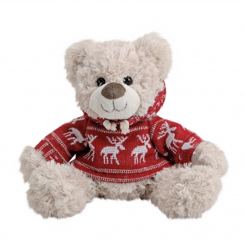 Plüsch Bär mit Pulli Hirsch 27cm
